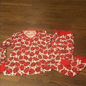 Little Sleepies Women Love Bug Ladybug Pajamas - Red